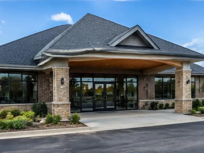 Clean shingle roof on a commercial building in Barrington, IL