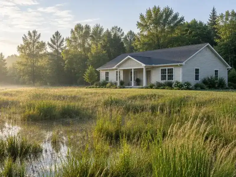 Home with clean siding near wetlands in Wauconda, IL