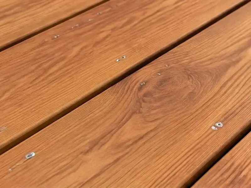 Clean cedar wood deck boards in Barrington, IL
